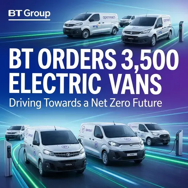 BT Orders 3,500 Electric Vans