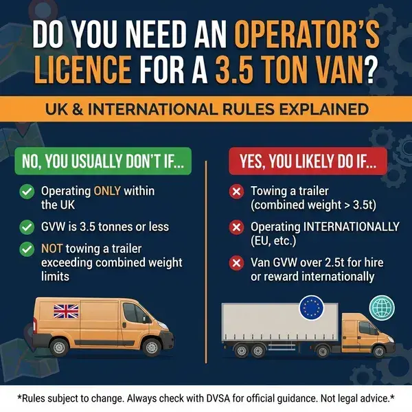 Do You Need a Operators Licence for 3.5 Ton Van?