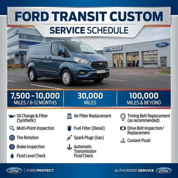 Ford Transit Custom Service Schedule