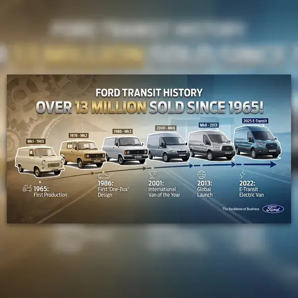 Ford Transit History – 7 Million sold since 1965!
