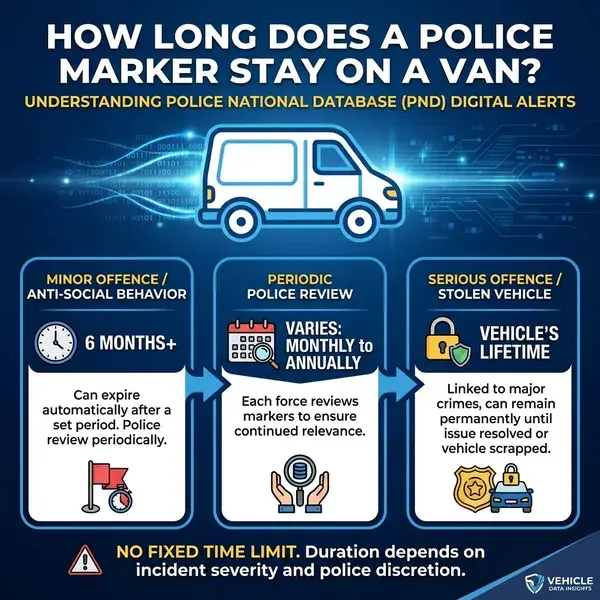 How Long Does A Police Marker Stay On A Van
