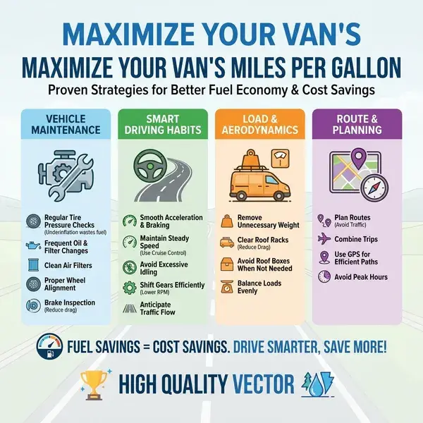 How to Get the Most Miles per Gallon from Your Van