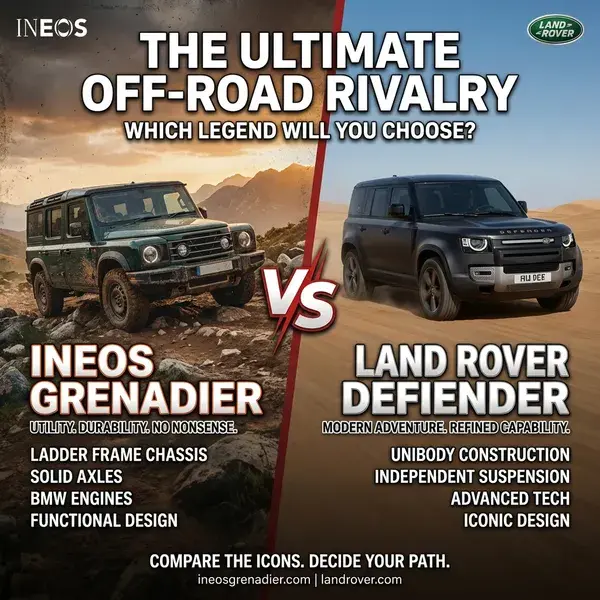 Ineos Grenadier vs Defender