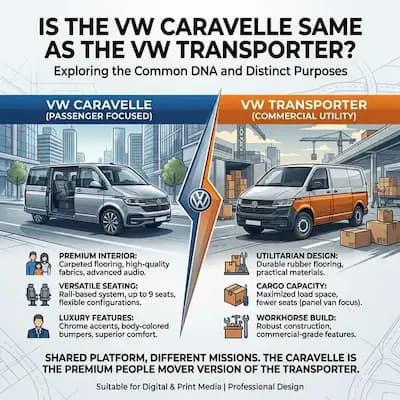 Is The VW Caravelle Same as The VW Transporter?