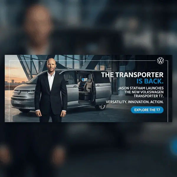 Jason Statham Launches The New Volkswagen Transporter T7