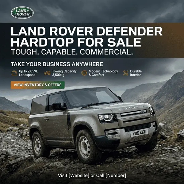 Land Rover Defender Hardtop For Sale