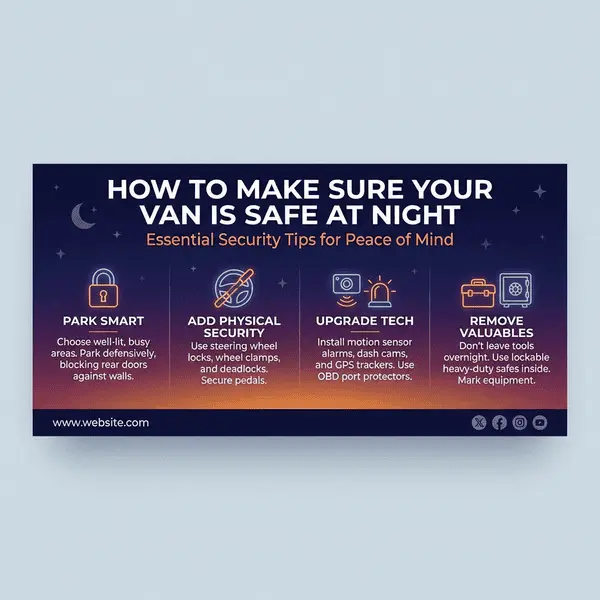 How to make sure your van is safe at night