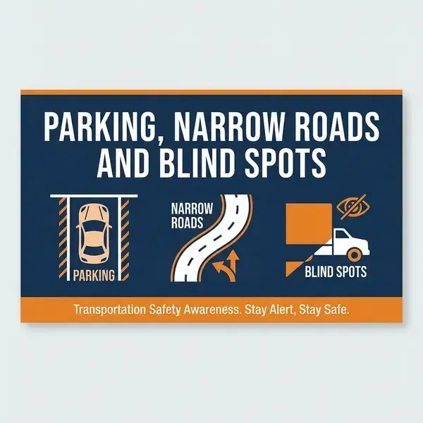 Parking, Narrow Roads And Blind Spots: