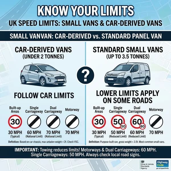Speed Limits for Small Vans UK