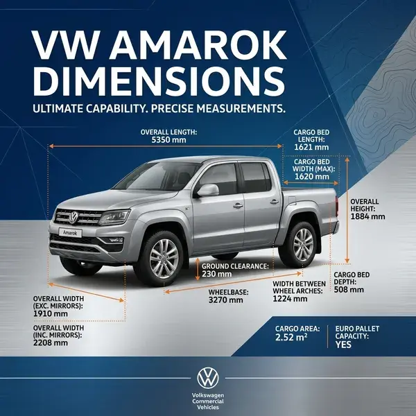 VW Amarok Dimensions