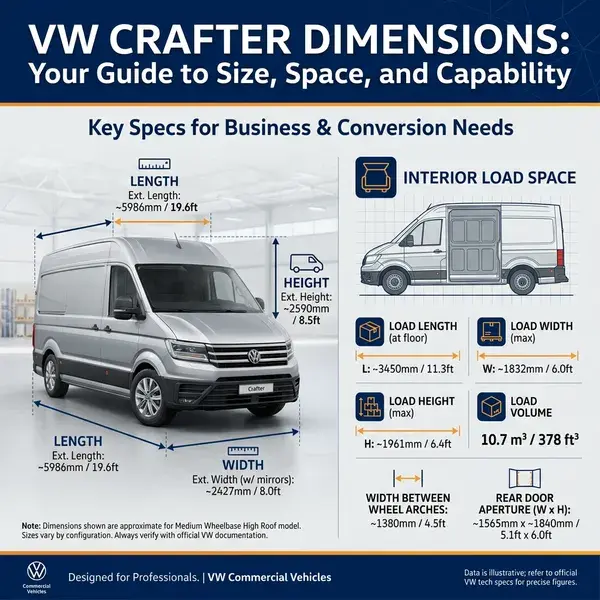 VW Crafter Dimensions