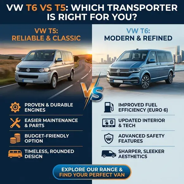 VW T6 vs T5 Which Transporter is Right for You