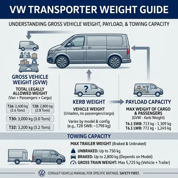 VW Transporter Weight Guide
