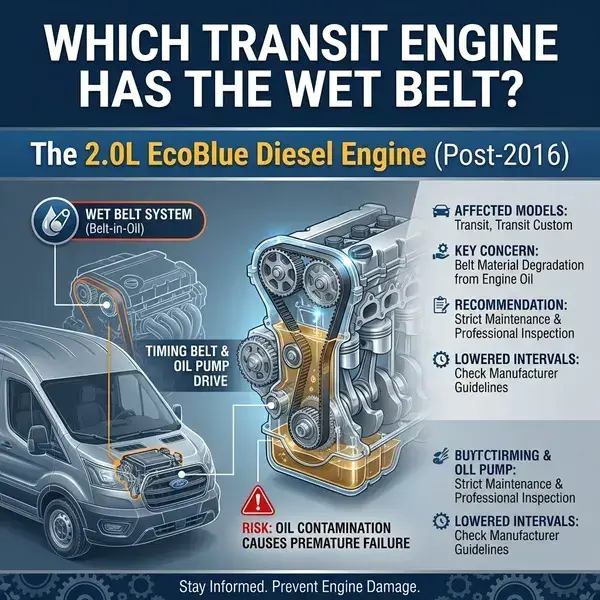 Which Transit Engine Has The Wet Belt?