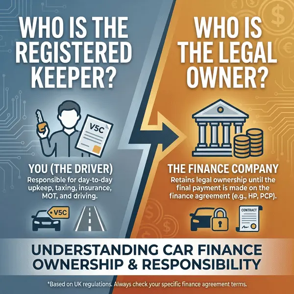 Who is the Registered Keeper of a Car on Finance