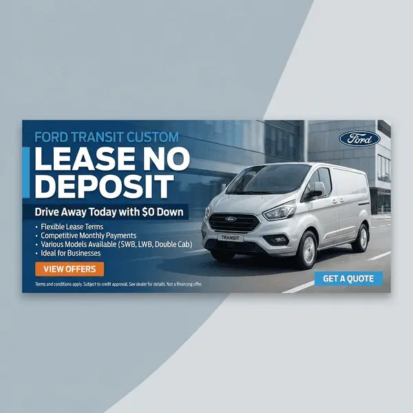 Ford Transit Custom Lease No Deposit
