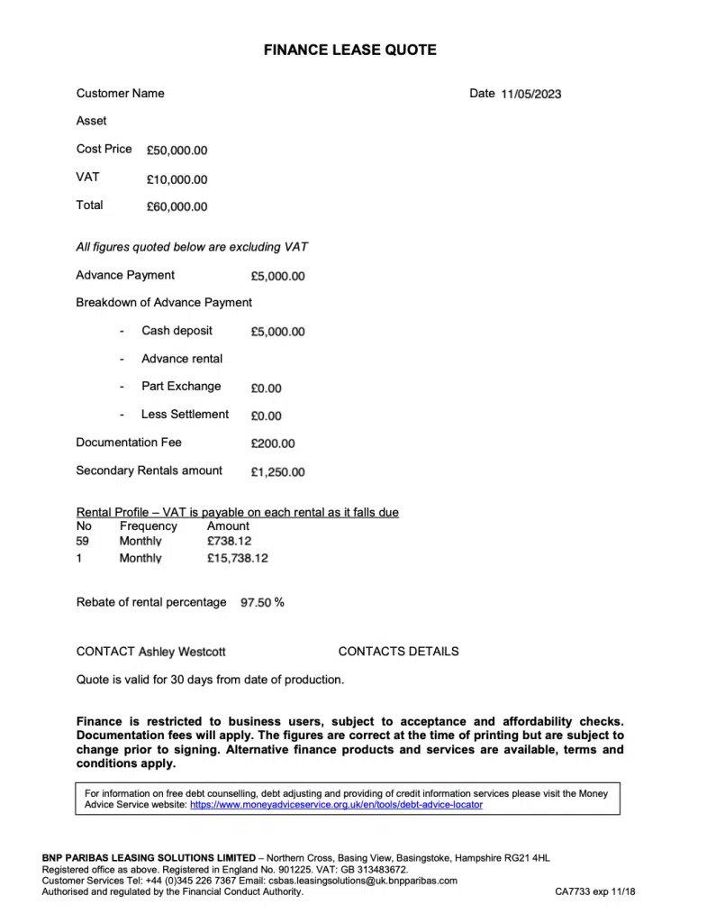 Swiss Vans Commission Disclosure